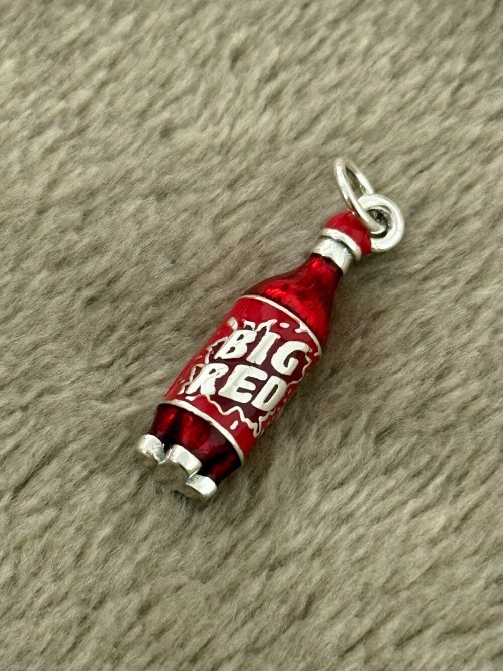 925 Sterling Silver Enamel Big Red Bottle Charm - James Avery